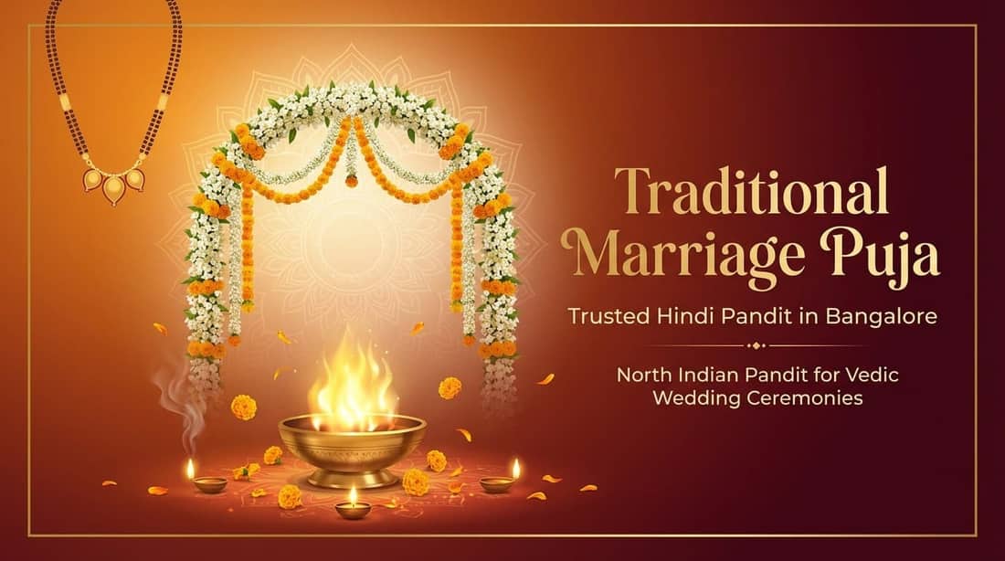 Wedding mandap ceremony with pandit ji in Bangalore for sacred vows