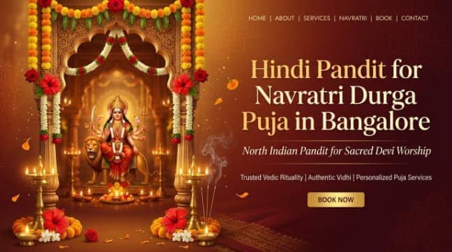 Navratri Durga Puja with North Indian pandit in Bangalore